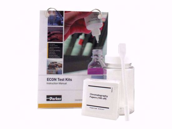 Simple and economical kit for testing insolubles, providing supplies for 100 tests.